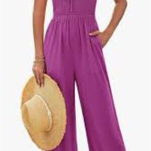 Source Unknown Vibrant Purple Jumpsuit